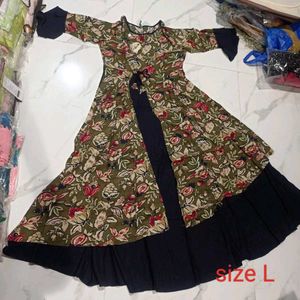 Women's Floral Anarkali Kurta