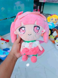 Cute Pink Anime Plush Toy