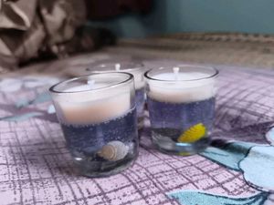 Ocean Breeze Scented Glass Candle