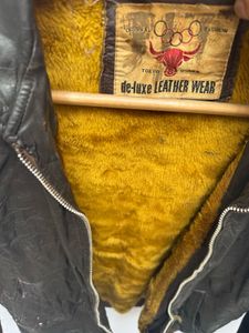 Vintage Leather Bomber Jacket