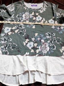 Floral Print Layered Top