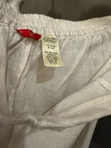 W Cream Palazzo Pants