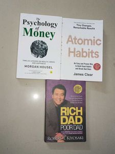 Atomic Habits, Psychology of Money & Rich Dad