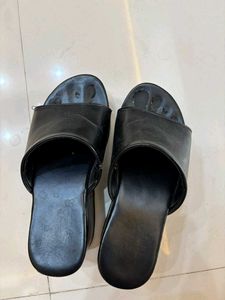 Black Platform Slide Sandals