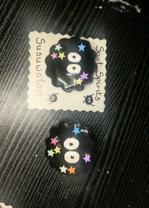 GLOSSY Ghibli SOOT SPIRIT Bag Pin Brooch 🖤