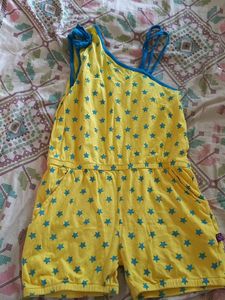 Starry Yellow Romper