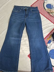 Blue Flared Jeans