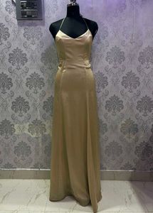 Elegant Gold Maxi Dress