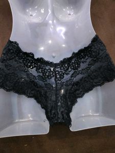 Black Lace High-🤎Waisted Panty