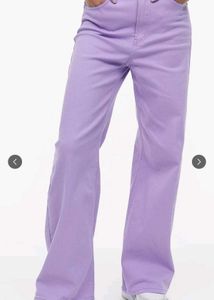 H&amp;m wide leg lavender pants🪻with tag.