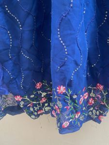 Royal Blue Embroidered Kurta