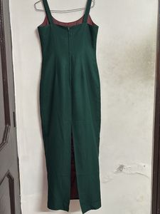 Green Midi Slip Dress