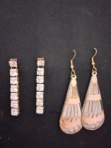 Sparkling Dangle Earrings Set