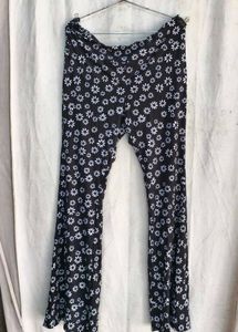 Floral Print Flared Pants