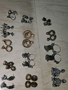 13 Assorted Ethnic Earrings Set