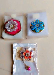 Set of 3 Fancy Designer Saree Brooch Pin | Decorat