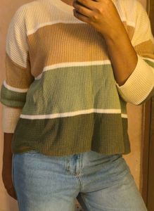 Striped Knit pullover