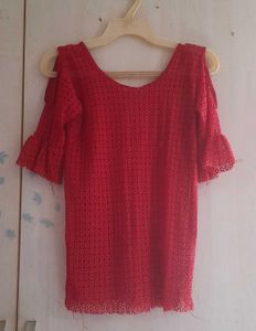 Chic Cold Shoulder Lace Top