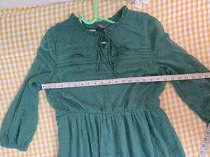 Max Chic Green Textured Midi Dress bust 36