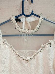 Elegant White Lace Top