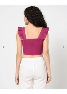 Embroidered Crop Top
