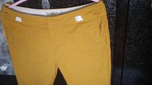 Mustard Yellow Casual Pants