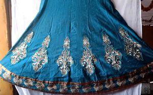 Teal Anarkali Dress