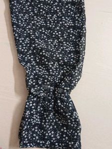 Chic Smocked Floral Print Top