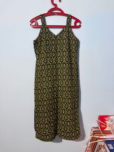 Boho Print Strappy Dress