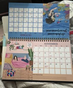 Spring palette Mindful Reflection desk calendar