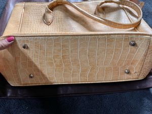 Stylish Croc Embossed Handbag( completely new)