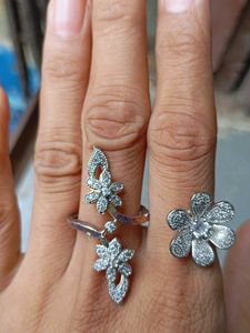 Sparkling Flower &amp; Butterfly Ring