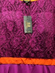 Stunning Ethnic Gown with Lace Top
