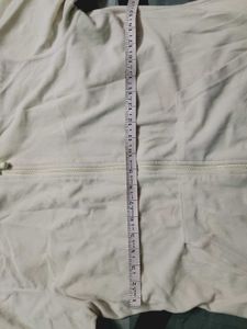 Cream Zip-Up Hoodie
