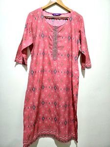 Pink Printed Kurta set