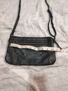 vintage Desigual Black Studded hobo Bag