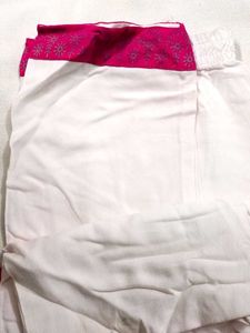 Elegant Pink Cotton Suit Set
