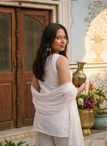 🎀White Chikankari Kurta(CUSTOMIZABLE)