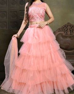 Lehenga Beautiful Ruffle Detailing