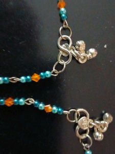 Boho Beaded Anklets with Bells