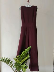 Wine Coloured Jumpsuit