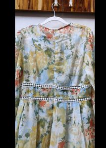 Floral Sheer Long Sleeve Mini Dress