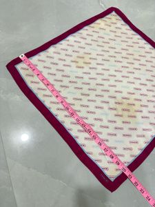 Coach silk Scarf Logo Print