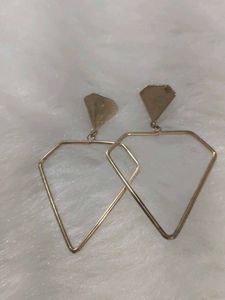 Geometric Diamond Shape Drop Earrings