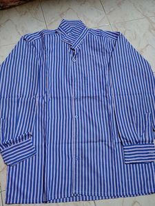 New L size Classic Striped Men's shirt