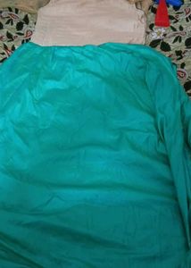 Embroidered organza frock with leggi wit
