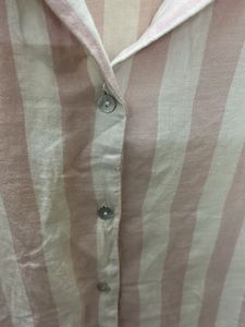 Striped Pink Night Suit