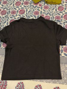 Classic Black Embellished T-Shirt
