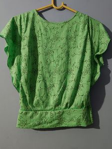 Green Girls Jeans Top