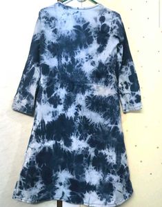 Tie-Dye Embroidered Denim Dress 👗
